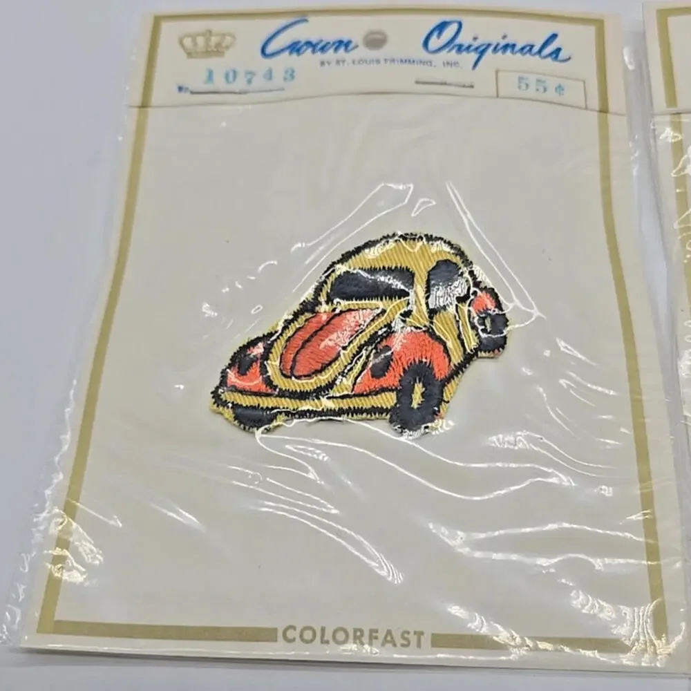 Volkswagen Beetle Vintage‎ 1970's Crown Originals - Sew On Patch No. 10743